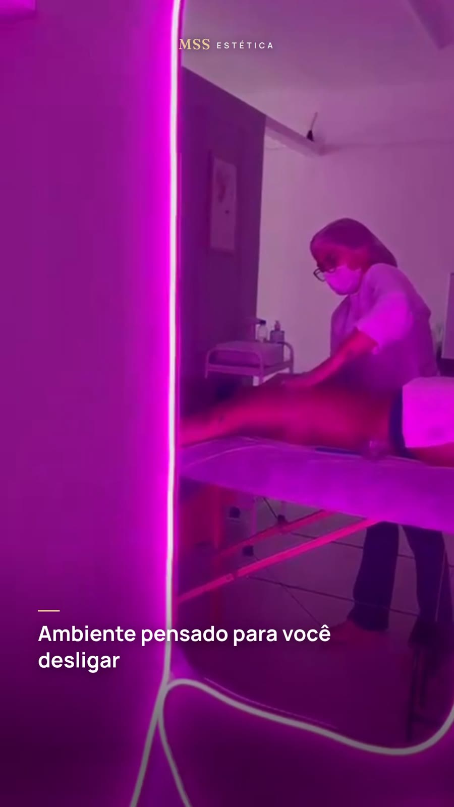 Sala de massagem da clínica